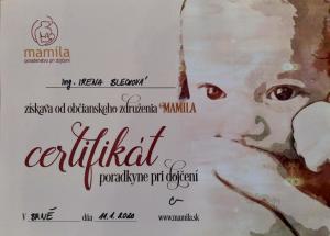 Certifikát Mamila